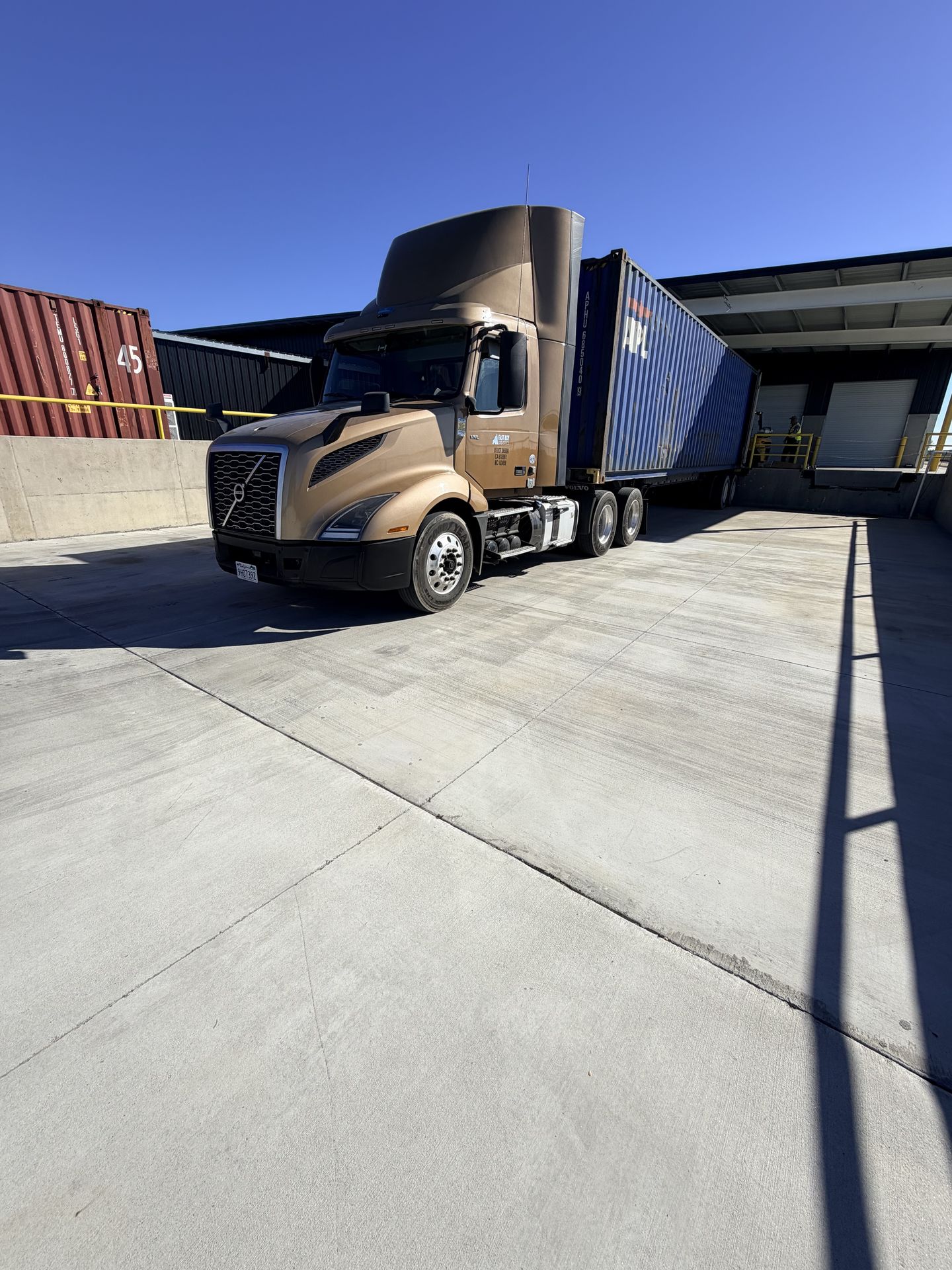 Fastboy Logistics truck at container dock